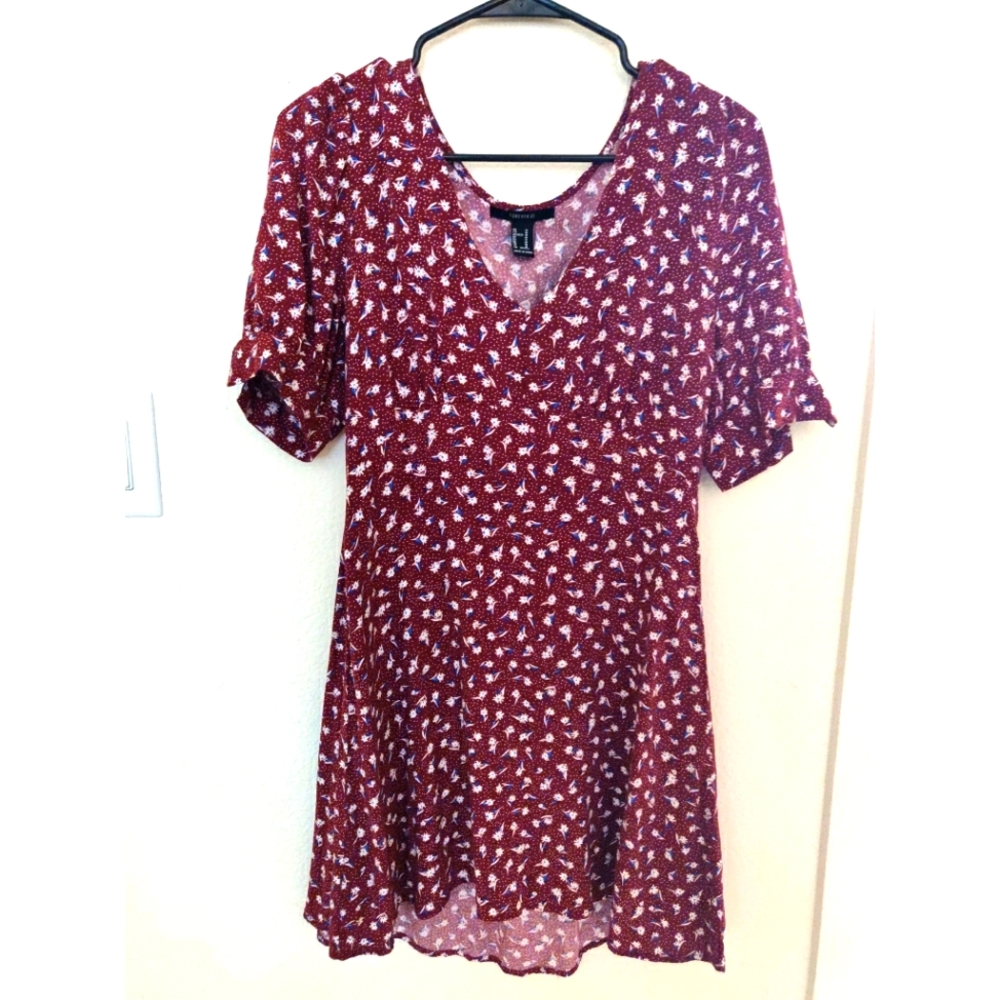 Medium floral mini day dress